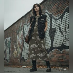 Olive Green Maxi Dress